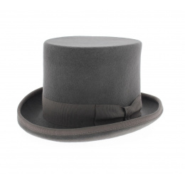 Grey Wool Felt Top Hat - Guerra