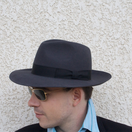 Chapeau Bogarte Feutre Poil  Gris - Traclet