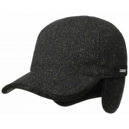 Amherst Baseball Cap with Ear Flaps Khaki - Stetson