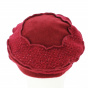 Beret knit Red