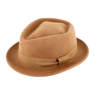 Chapeau PorkPie Zingaro Feutre Laine Gris Imperméable - Bugatti Reference : 2586 | Chapellerie Traclet