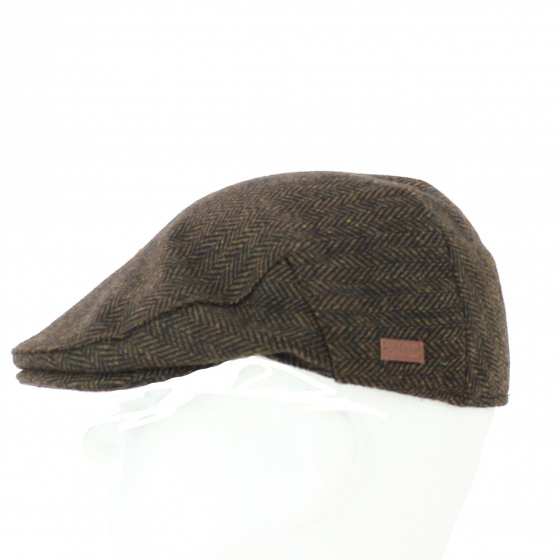 Casquette Wicklow  plate Herrinbone Tweed Marron - Traclet Casquette Wicklow  plate Herrinbone Tweed Marron - Traclet