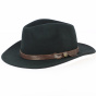 Chapeau De France Traveller Wool Felt Hat Black - Traclet
