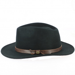 Chapeau De France Traveller Wool Felt Hat Black - Traclet