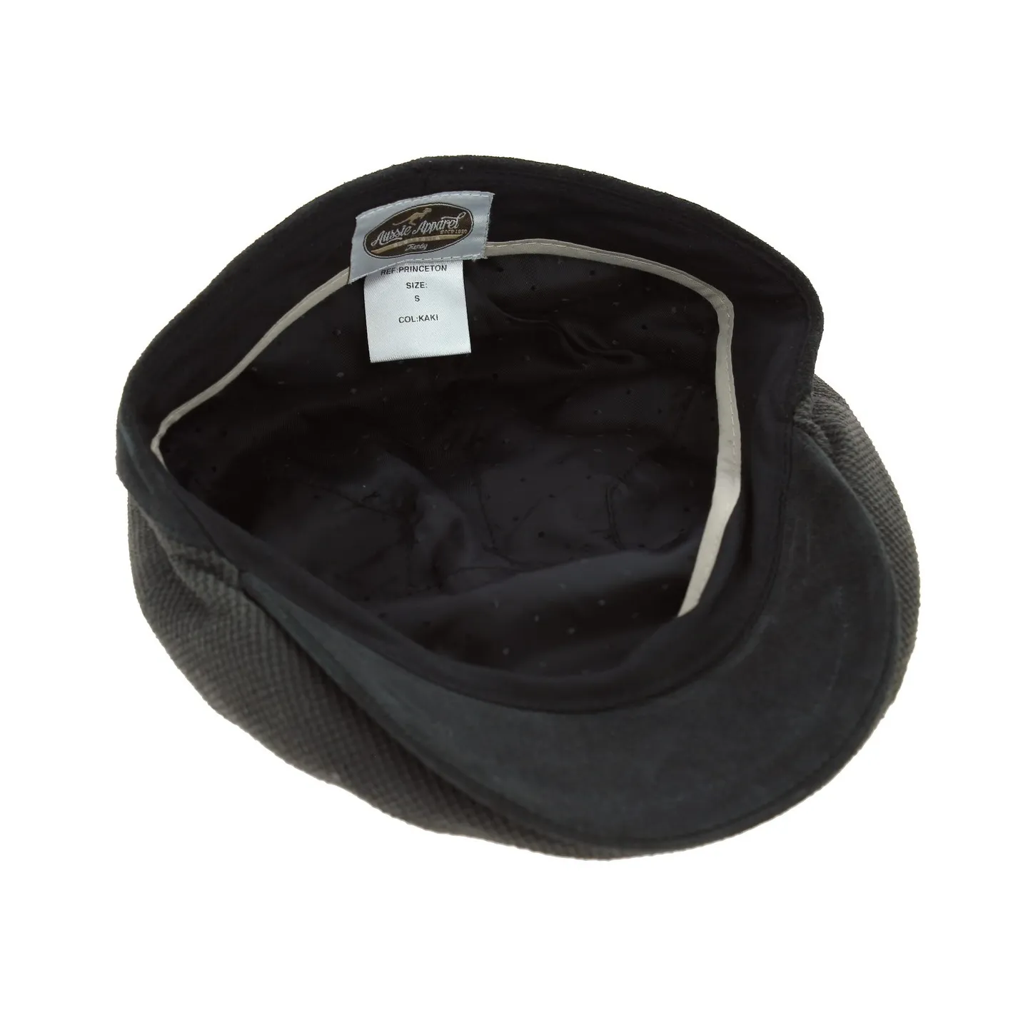 Princeton Flat Cap Anthracite Leather - Aussie Apparel Reference: 11482 | Traclet Hat Shop