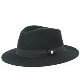Bari Traveler / Fedora Black Wool Felt Hat - Traclet