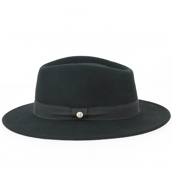 Chapeau Traveller / Fédora Bari Feutre Laine Noir- Traclet