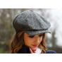 Irish Dundalk Grey Wool Cap - Hanna Hats