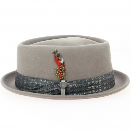 Hat Porkpie Stout Wool Felt Hat Cypress - Brixton