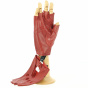 Red Leather Driving Mittens / Driving Gloves - Tracletto