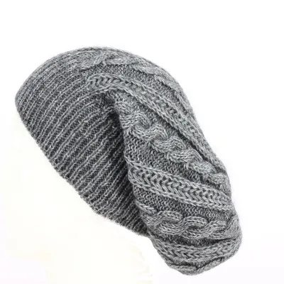 Long Florence Beanie Gray - Traclet Reference: 11499 | Traclet Hat Shop