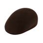 Brown Wool Domed Ascot Cap - Traclet