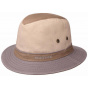 Cotton Safari Traveler Hat Gray & Beige - Stetson