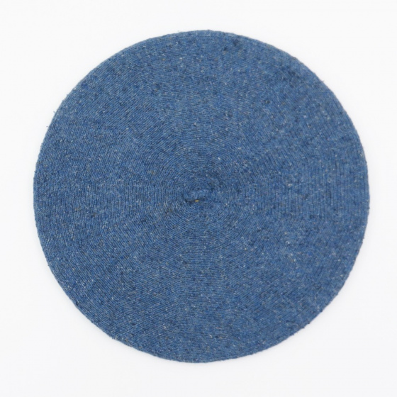 Béret Été Bleu Horizon Coton Soie & Lin - Le Béret Français Béret Été Bleu Horizon Coton Soie & Lin - Le Béret Français