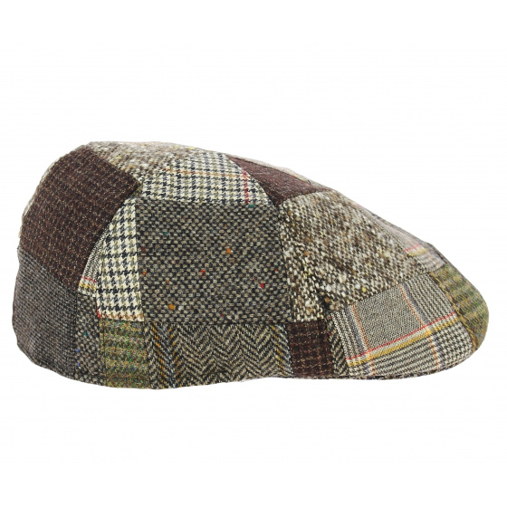 Rounded Fashion Virgin Wool Patchwork Cap - City Sport