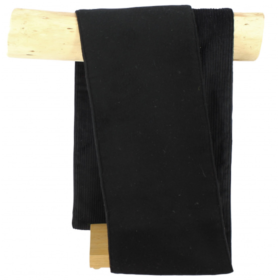 Jerome Donegal Wool Scarf Black - Hanna Hats