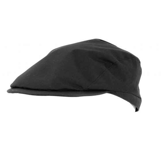 Waterproof Black Malines Flat Cap - City Sport