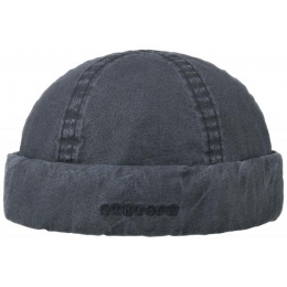 Organic Cotton Washed Docker Beanie in Navy - Stetson