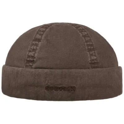 Organic Cotton Washed Docker Beanie Navy - Stetson Reference: 11561 | Traclet Hat Shop