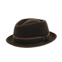 Brown Imperia Porkpie Hat - Panizza Reference: 2437 | Traclet Hat Shop