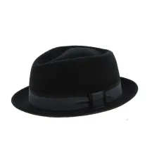 Chapeau Porkpie Impéria noir - Traclet