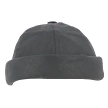 Bonnet Docker Cooper Lin Noir - Mtm Reference : 11599 | Chapellerie Traclet