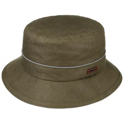 Khaki linen bucket hat-Stetson Reference: 11509 | Traclet Hat Shop