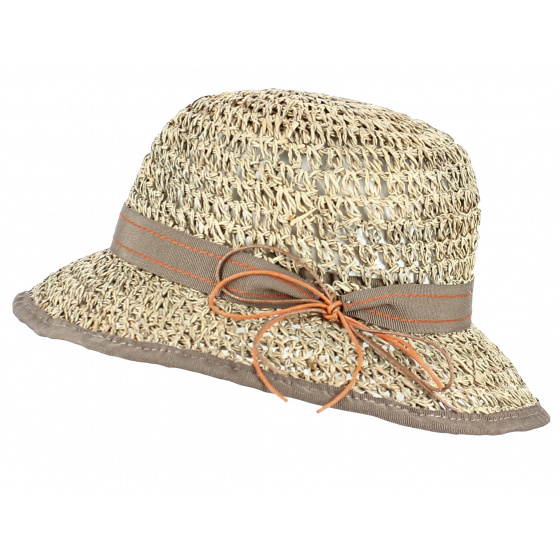 Aglea Natural Straw Cloche Hat - Traclet