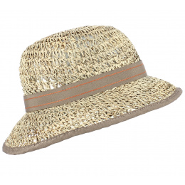 Cloche Hat Aglea Natural Straw - Traclet