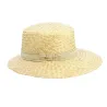 Casquette Visière Stella Paille - Traclet 70's Ruban Fantaisie - Traclet Reference : 11625 | Chapellerie Traclet