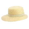 Casquette Visière Stella Paille - Traclet 70's Ruban Fantaisie - Traclet Reference : 11625 | Chapellerie Traclet