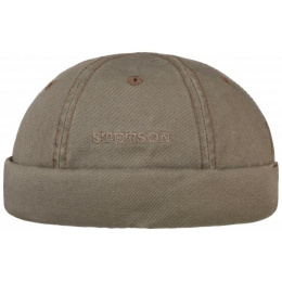 Khaki Cotton Docker Beanie Ocala - Stetson