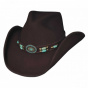Chapeau Cowboy Jewel of the West Feutre Marron - Bullhide