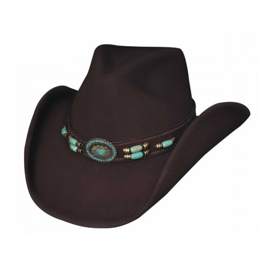 Cowboy Hat Jewel of the West Brown Felt - Bullhide Cowboy Hat Jewel of the West Brown Felt - Bullhide