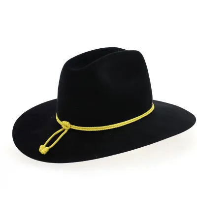 Chapeau confédéré officier noir