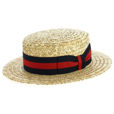Canotier Oxford paille - Traclet