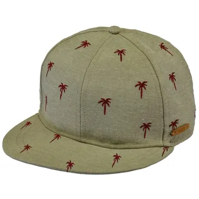 Kids Pauk Palm Tree Snapback Cap Cotton Beige - Barts Reference: 11654 | Chapellerie Traclet