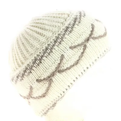 Women's Angora Granny Beanie - buy grandmother beanie-white Reference: 11646 | Chapellerie Traclet