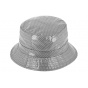 Charlotte Polka Dot Rain Bucket Hat in Gray - Traclet