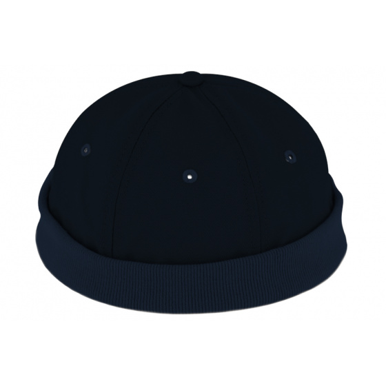 Docker Beanie Cremone Navy Cotton - Traclet