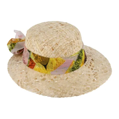 Livorno Large Visor Straw Cap - Traclet Reference: 11689 | Traclet Hat Shop