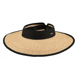 Natural Straw Tambou Visor Cap - Barts