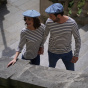 Twilight Blue Marinière Beret - the French beret