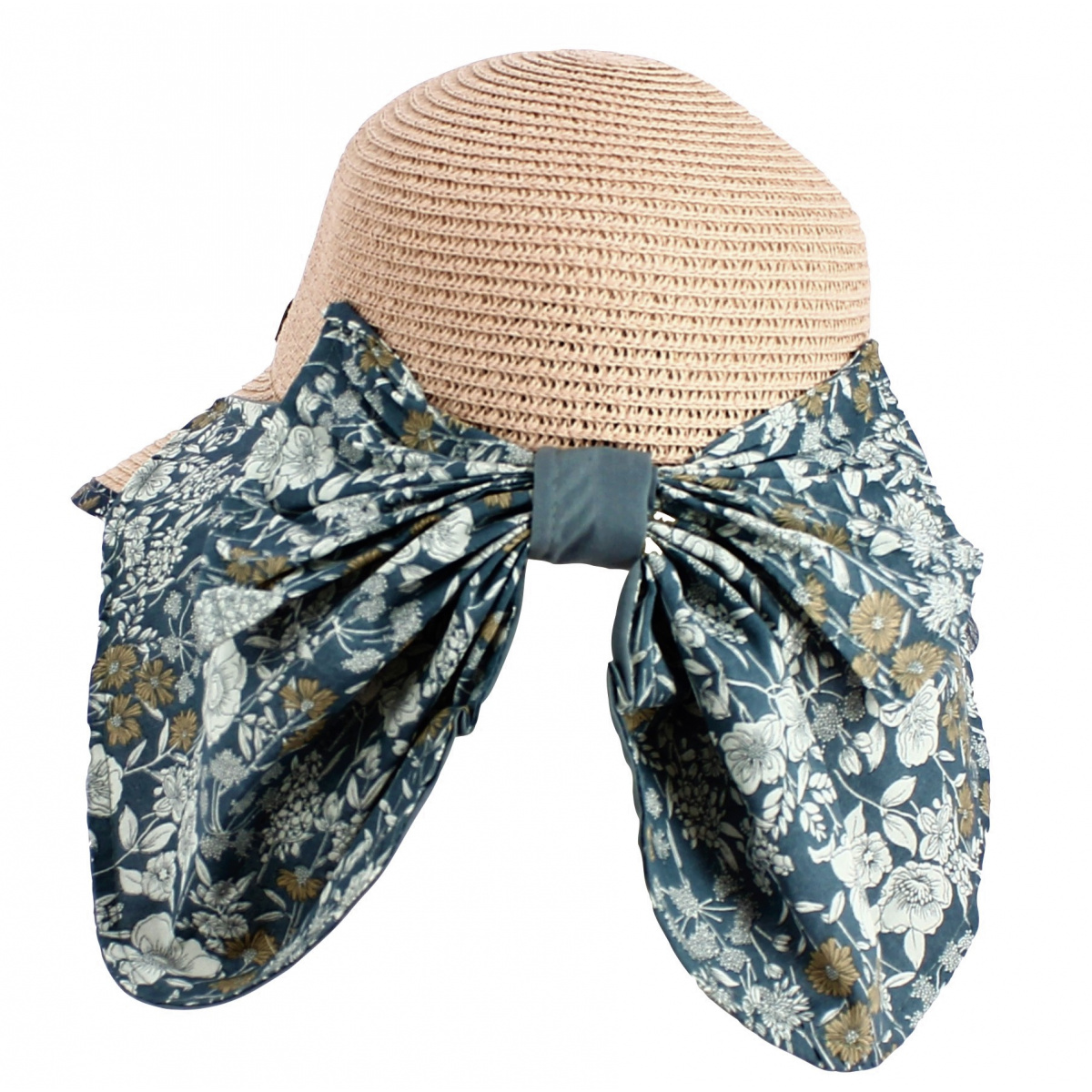 Palmira Blindfold Cap Hat with Straw Straw Flower Paper - Traclet ...
