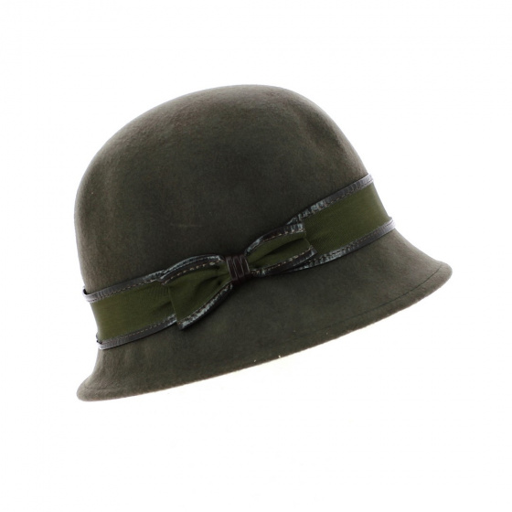 Holdy Khaki Wool Felt Hat - Traclet