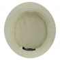 Beige Washed Cotton Bucket Hat - Kangol