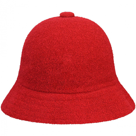 Red casual Bermuda bucket hat