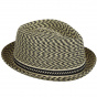 Mannes Trilby Hat Beige & Black - Bailey