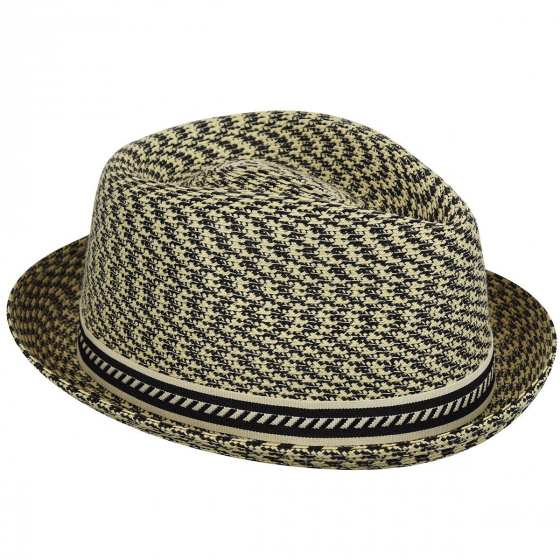 Chapeau Trilby Mannes Beige & Noir - Bailey Chapeau Trilby Mannes Beige & Noir - Bailey