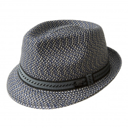Mannes Trilby Hat / PorkPie Hat Navy - Bailey